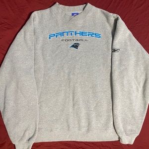 Carolina Panthers NFL crewneck Grey embroidered